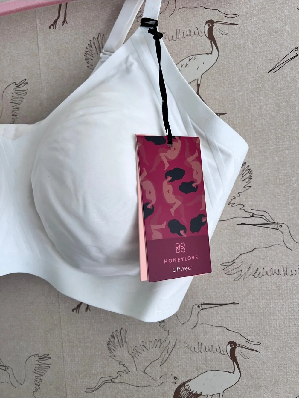 NWT Honeylove silhouette bra astral white size 3x